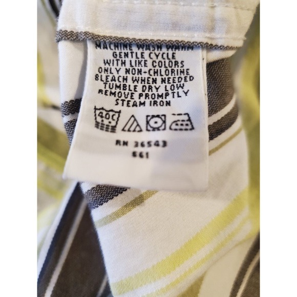 Geoffrey Beene Men's Size‎ XL Striped Long Sleeve Button Up Shirt Multicolor - Picture 9 of 13